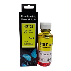 Refil Compatível HP GT52 Amarelo 70 Ml