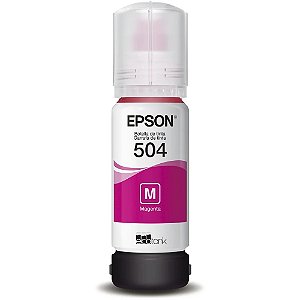 Tinta Epson T504 Magenta T504320 - Para Impressoras L4150 L4160 L6191 L6161 L6171 L14150 | Original 70ml