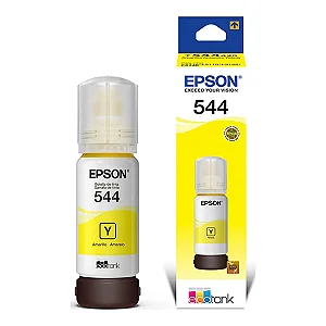 Refil de Tinta Epson 544 Amarelo 65ml T544420 Original - EcoTank L3250 L3150 L5190