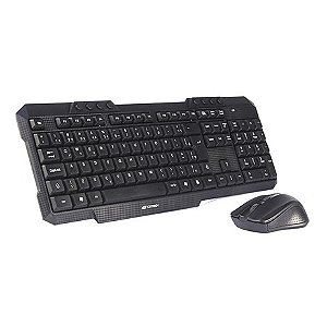 Teclado e Mouse Sem Fio C3Teck K-W10BK