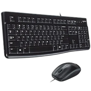 Teclado e Mouse Logitech MK120, USB, Resistente à Respingos, Layout ABNT2, 920-004429