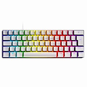 Teclado Gamer Mecânico PCYes Zot White RGB