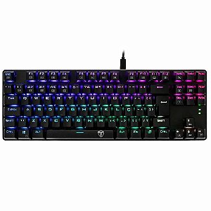 Teclado Gamer Mecânico T-Dagger Bora, LED RGB, Switch Outemu Brown, ABNT2, T-TGK315-BR