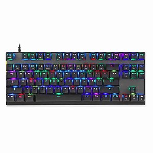 Teclado Mecânico Gamer Motospeed CK82, RGB, Switch Outemu Blue, Preto