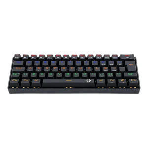 Teclado Mecânico Gamer Redragon Lakshmi K606R 60%, LED Rainbow, Switch Redragon MK II, ABNT2, Preto K606R (PT-BLUE)