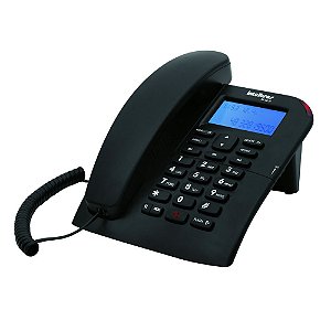 Telefone Com Fio Intelbras TC60 ID Viva Voz Preto