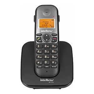 Telefone Sem Fio Intelbras TS5120 Viva Voz Preto DECT 6.0 - Até 7 Ramais
