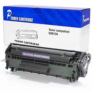 Toner Q2612A Compatível HP, P1010, P1015, P1020, M3015, M3030, M3050, M1319F, 3055NF, M1005, 2000 Páginas