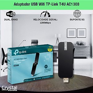 Adaptador USB Wifi TP-Link T4U AC1300
