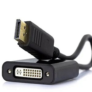 Conversor Displayport Macho para DVI 24+5 Femea