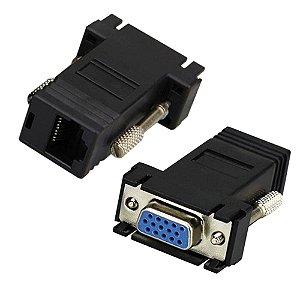 Conversor VGA Fêmea Para RJ45 Fêmea