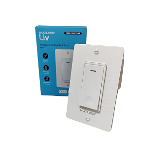 Interruptor Inteligente 1 Tecla Wi-Fi Multilaser Liv SE235