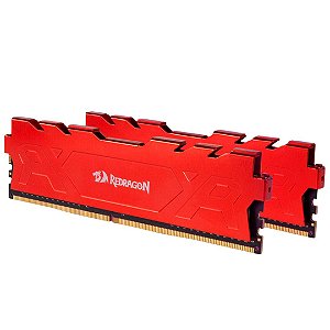 Memória 8GB DDR4 3200 MHz Redragon Rage Red GM-701