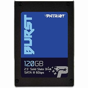 SSD Patriot Burst 120GB PBU120GS25SSDR, Sata III, Leitura 560MBs e Gravação 540MBs