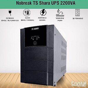 Nobreak TS Shara UPS Senoidal Universal 2200VA, 8 Tomadas, 4 Baterias, Entrada Bivolt Automática, Senoidal, 4452