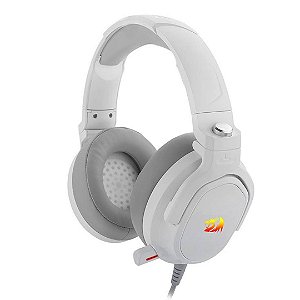 Headset Gamer Redragon Nireus RGB, Drivers 50mm, USB, Branco H399W-RGB