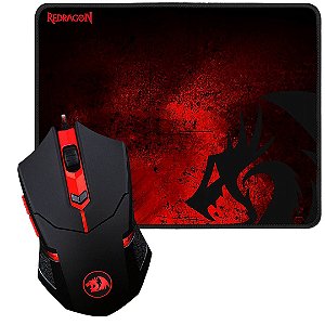 Mouse Gamer Redragon Centrophorus + Mouse Pad M601-BA