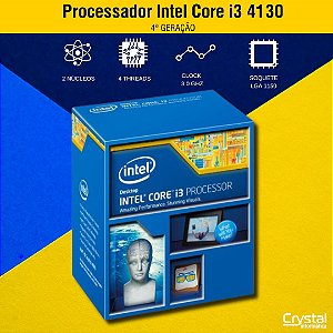Processador Intel Core i3 4130 3.4 GHz 3 MB BX80646I34130