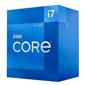 Processador Intel Core i7 12700, 12ª Geração, 2,1GHz, 4.9GHz Turbo, 12 Cores, 20 Threads, LGA 1700, Com Cooler, 25MB de cache, BX8071512700