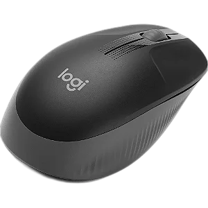 ​​​​​​​Mouse Sem Fio Logitech M190 Cinza, Ambidestro, Tamanho Padrão, Conexão USB, Pilha Inclusa, 910-005902
