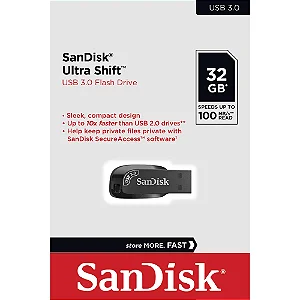 Pen Drive 32 GB Sandisk Ultra Shift USB 3.0 - SDCZ410-032G-G46