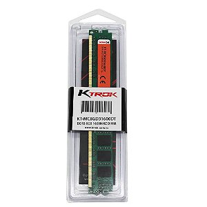 Memória 8 GB DDR3 1600 MHz Ktrok KT-MC8GD31600DT