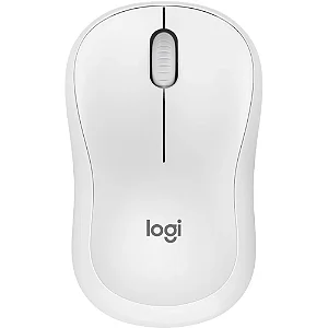 Mouse Sem Fio Logitech M220 Branco, Design Ambidestro Compacto, Conexão USB e Pilha Inclusa, 910-006125