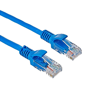 Cabo de rede Cat6 Azul 1,5 metros Pluscable