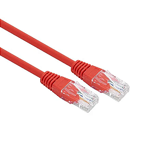 Cabo de rede Cat6 1.5 metro Vermelho Pluscable