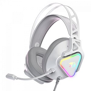 Headset Gamer Redragon Cadmus, RGB, USB, Surround 7.1, Drivers De 53mm, White, H370W-RGB