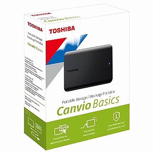 HD Externo 1TB Toshiba Canvio Basics USB 3.0 HDTB510XK3AA