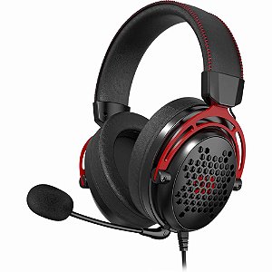 Headset Gamer Redragon Diomedes, USB+3.5mm, 7.1 Surround, Drivers De 53mm, Black, H388