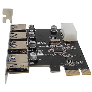 Placa USB 3.0 PCI-Express 4 Portas JC-PCI-3.0