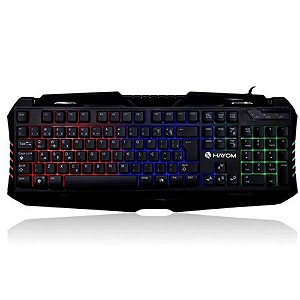 Teclado Gamer Hayom TC-3205 Preto com iluminação LED