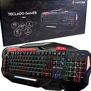 Teclado Gamer Hayom  Semi Mecânico RGB TC3204