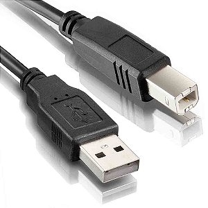 Cabo USB A para USB B para Impressora, 1.8 Metros