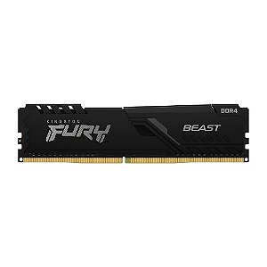 Memória Kingston Fury Beast 32GB, 3200MHz, DDR4, CL16, Preto, ​​​​​​​KF432C16BB/32