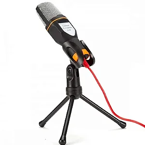Microfone Condensador USB Com Tripe KP-916 Knup