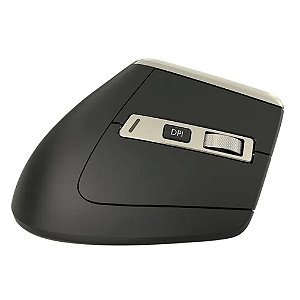 Mouse Sem Fio Ergonômico Vertical Multi MS900, Clique Silencioso, Conexão Bluetooth e USB, 3200dpi Ajustável, 6 Botões, Recarregável