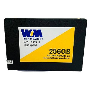 SSD 256 GB Win Memory SATA 3 SWR256G, 2.5 Polegadas, Leitura 560MB/s e Gravação 540MB/s