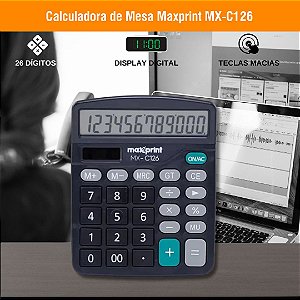 Calculadora de Mesa Maxprint MX-C126