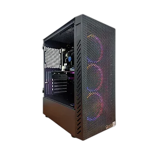 PC Gamer Crystal Com Processador Intel Core i5 10400F, 16GB de Memória, Placa de Vídeo RX 550, Com Wi-Fi