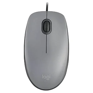 Mouse com fio USB Logitech M110 Silent Cinza, 910-006757
