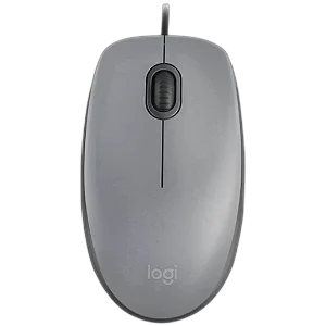 Mouse com fio USB Logitech M110 Silent Cinza, 910-006757