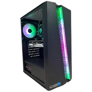 PC Gamer Crystal Com Processador Intel Core i5 12400F, 16GB de Memória, Placa de Vídeo RTX 4060 8GB, Com Wi-Fi