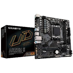 Placa Mãe Gigabyte A620M H, Chipset B620, AMD AM5, MATX, DDR5