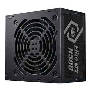 Fonte Cooler Master Elite NEX N500, 500W, PFC Ativo, Black, MPW-5001-ACAN-BBR