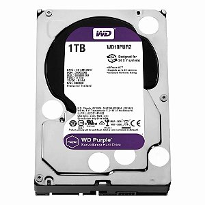 HD WD Purple 1TB Surveillance, 3.5', SATA - WD10PURX