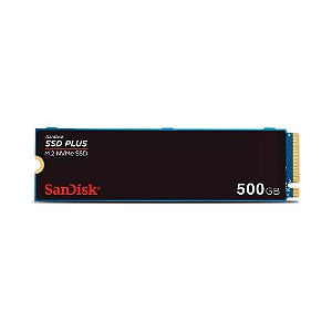 SSD 500GB SanDisk Plus NVMe, M.2, PCle, Gen3, SDSSDA3N-500G-G26