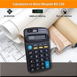 Calculadora de Bolso Maxprint MX-C89